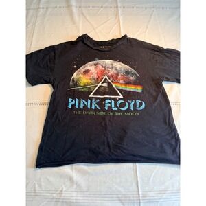Pink Floyd Dark Side of the Moon Black Graphic T-Shirt Mens Medium Rock Band Tee